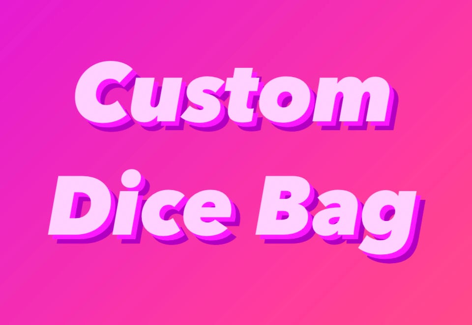 Image of CUSTOM Dice Bag