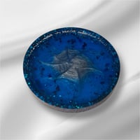 Image 1 of Blue Glitter Coaster