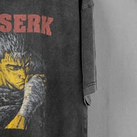 Image 2 of Berserk Guts Premium T-Shirt – Japanese Anime, Washed Unisex Cotton Tee for Men & Women