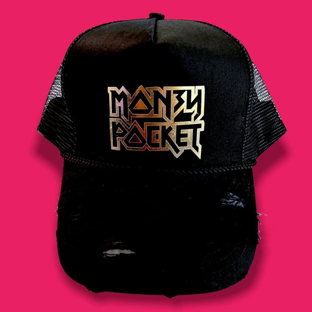 RETRO TRUCKER HAT // BLACK & GOLD
