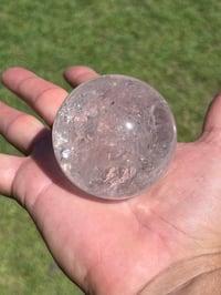 Image 8 of Clear Quartz Sphere With Rainbows #2923