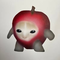 Image 1 of [Painting] Apple Cat