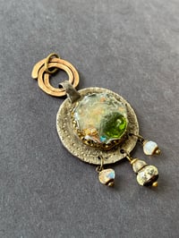 Image 2 of Kuchi pendant with resin opal