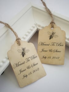 Image of Daisy Hardcastle Once I had a secret love Wedding Favor Tags 