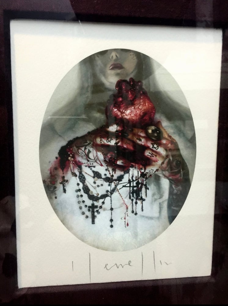 Image of ‘KAT VON D - BLOOD ROSARIES’ - 22 x 17” - LIMITED EDITION MUSEUM ARCHIVAL PRINT