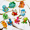 Pokemon Starter Stickers