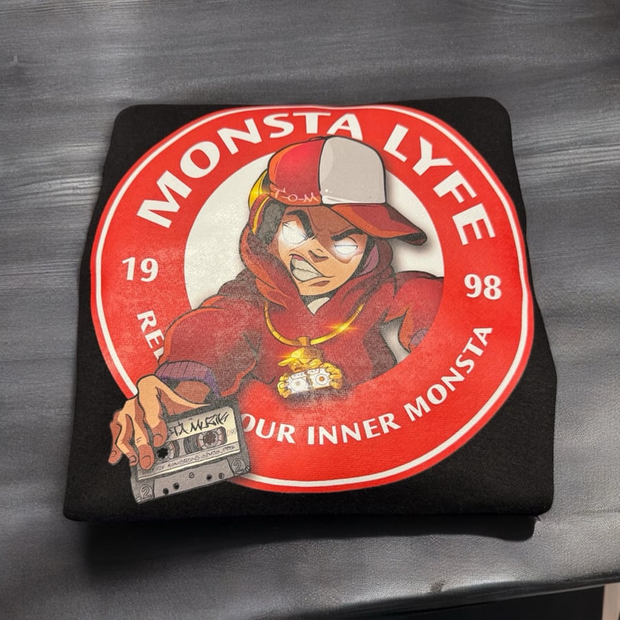 Image of Limited BLK/Red 2025 Monsta Lyfe Hoody
