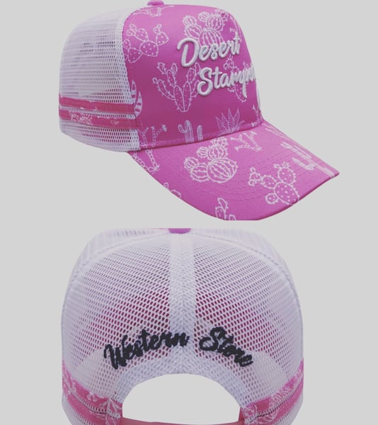 Image of - DESERT STAMPEDE CO. CACTUS TRUCKERS CAP 