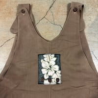 Image 2 of Medium 20”ptp 4”inseam Brown Romper