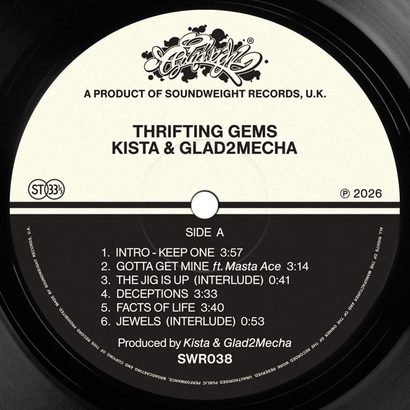 Image of Kista & Glad2Mecha - Thrifting Gems LP