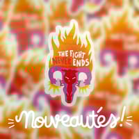 Stickers "The Fight never ends"
