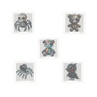 Image 3 of Gothic Plush Toys Mini Diamond Painting Kit by Grumpy