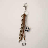 Image 1 of B&W CHECKERED CHARM 2 - Preorder
