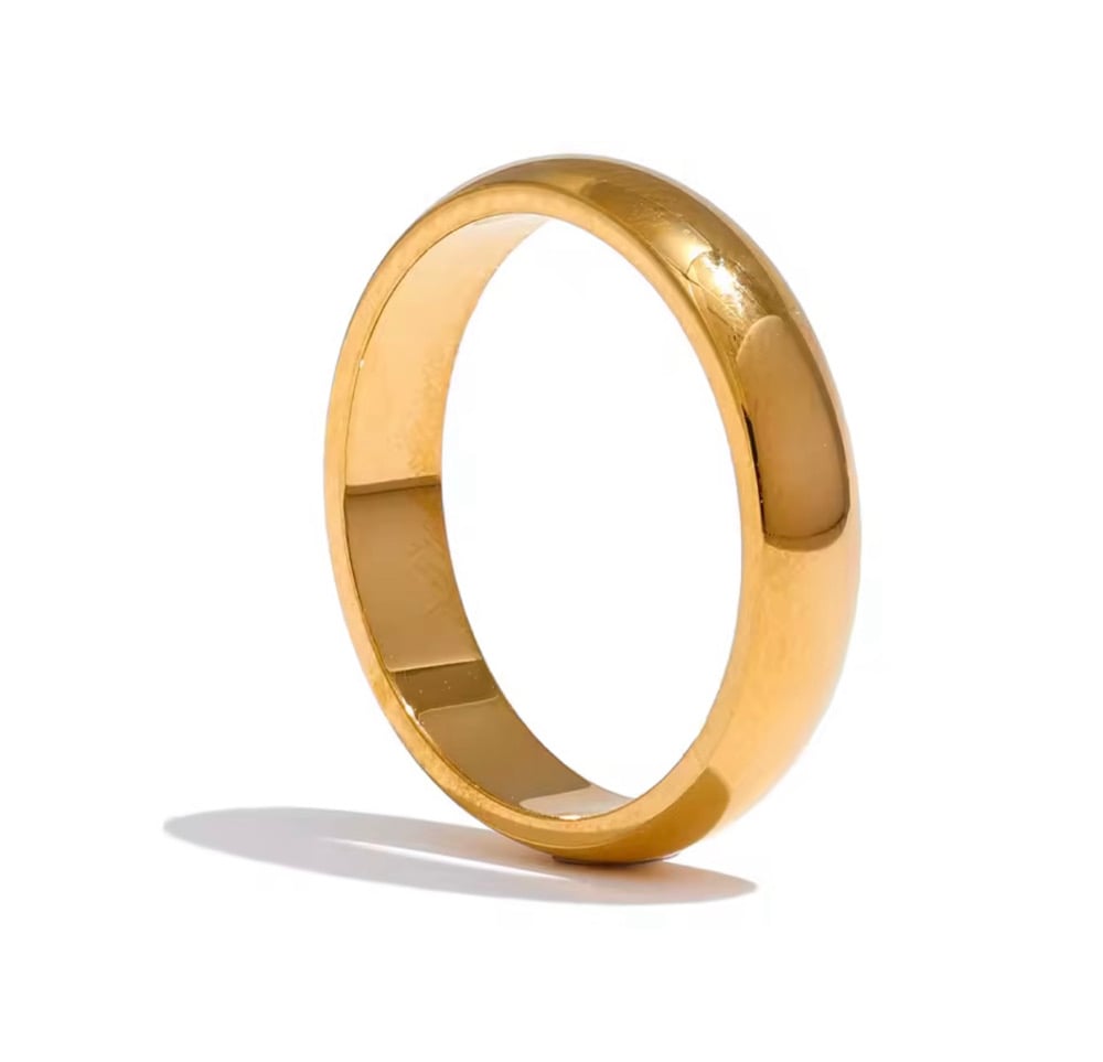 Image of NOEMÍ 18ct Gold Plated Stacking Ring 