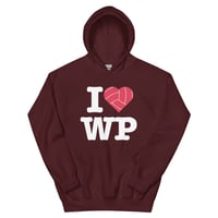 Image 1 of I Love Water Polo Hoodie Dark Colors - Adult