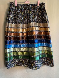 brown ribbon skirt 