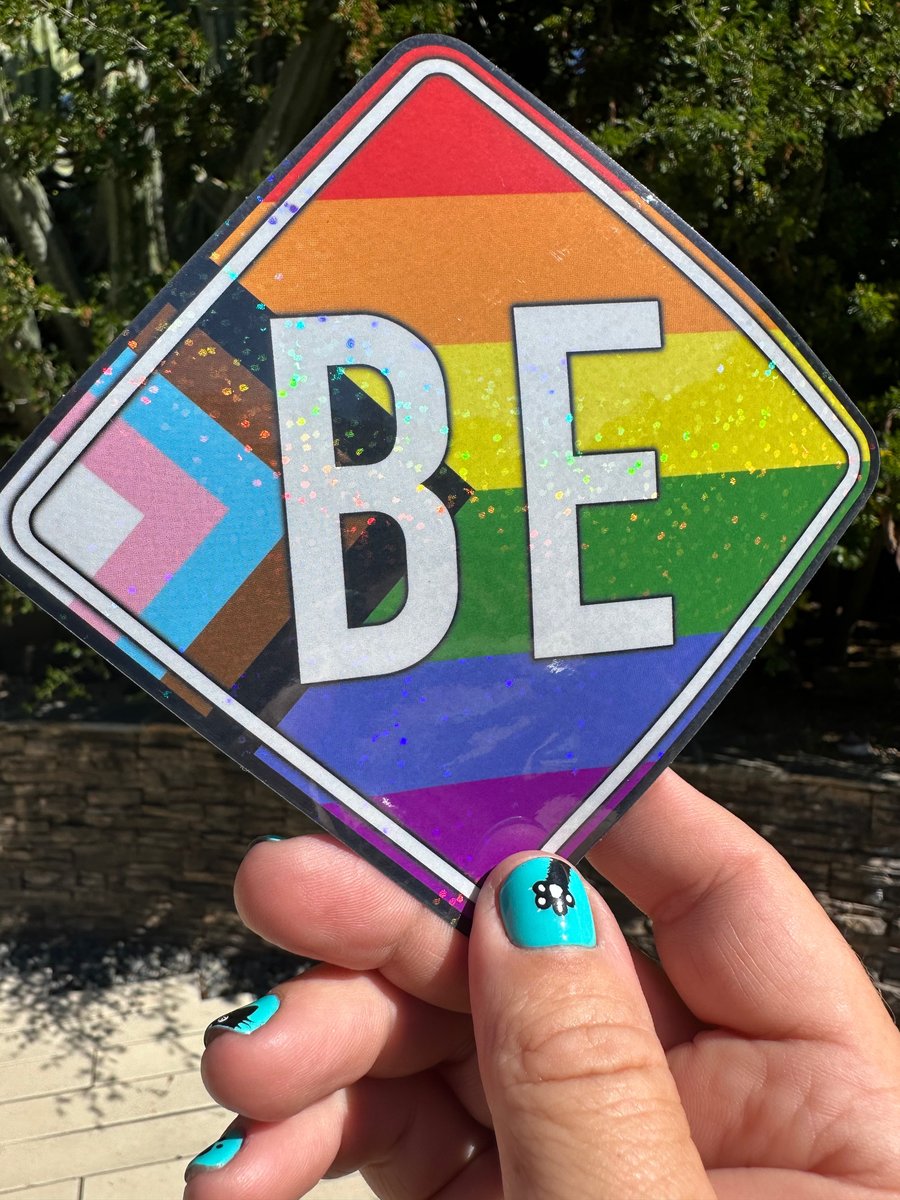 Image of Pack Of 10 BE Pride Stickers