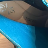 Image 10 of NINE WEST Elegant Pointed Toe Teal Suede Ankle Boots