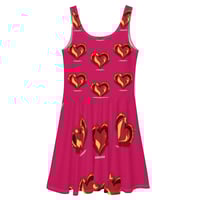 Image 1 of ZEN EXP - Flaming Hearts Skater Dress