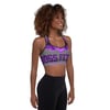 BOSSFITTED Purple and Grey Padded Sports Bra