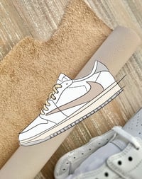 AJ1 vintage low cream TS 