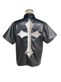 Image 2 of Eli Designer Brand | Leather Zip Up Shirt