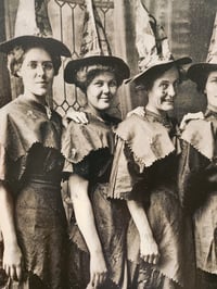 Image 3 of Witch Sisters Line Up 1900s 11 by 14 print 