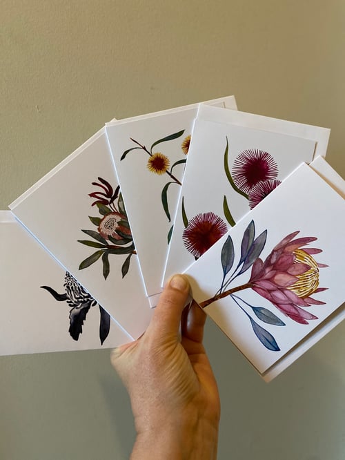 Image of Card pack -Set of 5 florals 