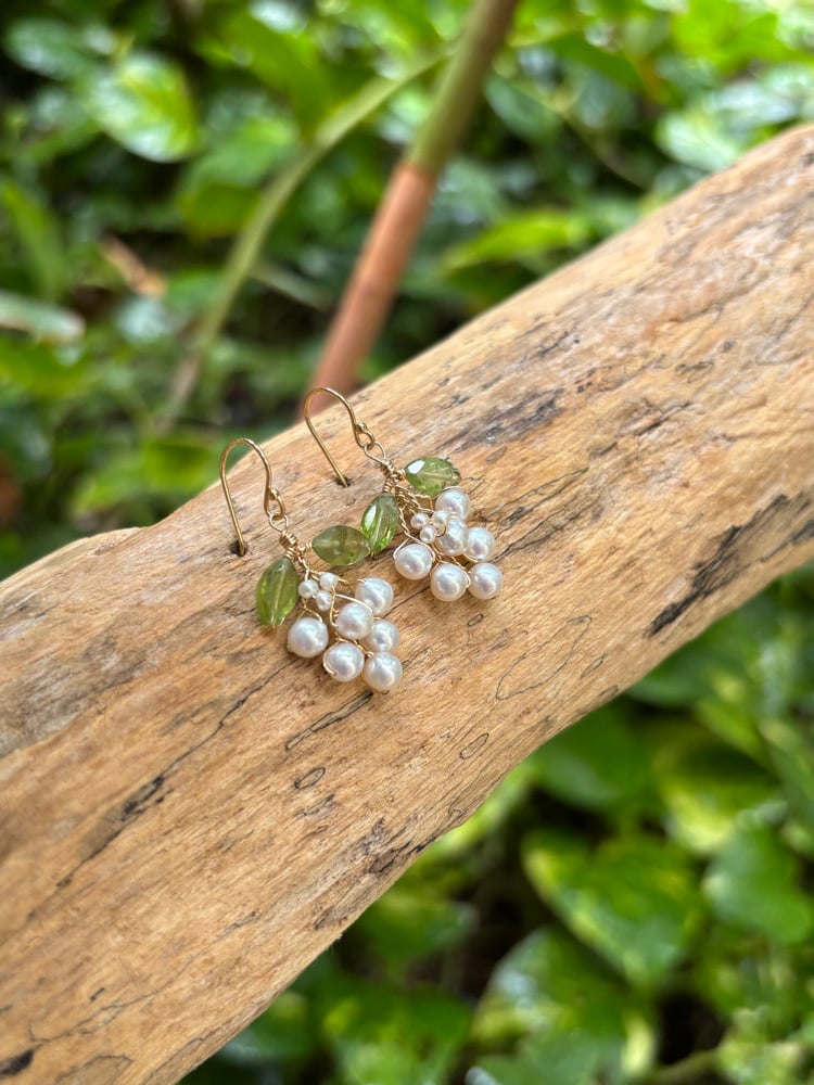 Image of grape earrings 