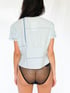 Aggy Blouse Blue Grid  Image 5