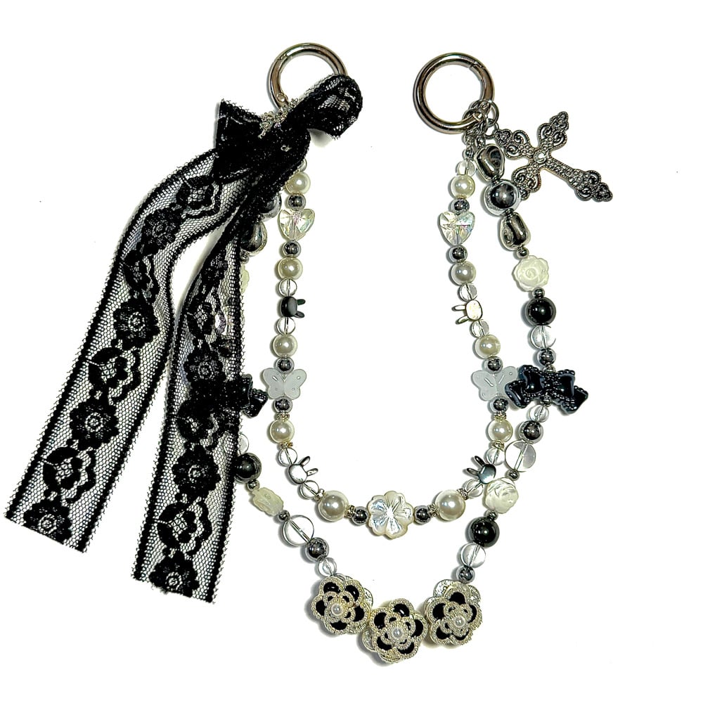 Image of Black Lace Bag Chain