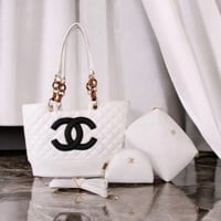 WHITE CHANEL SET