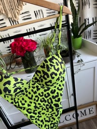 Image 3 of leopard green swimsuit 