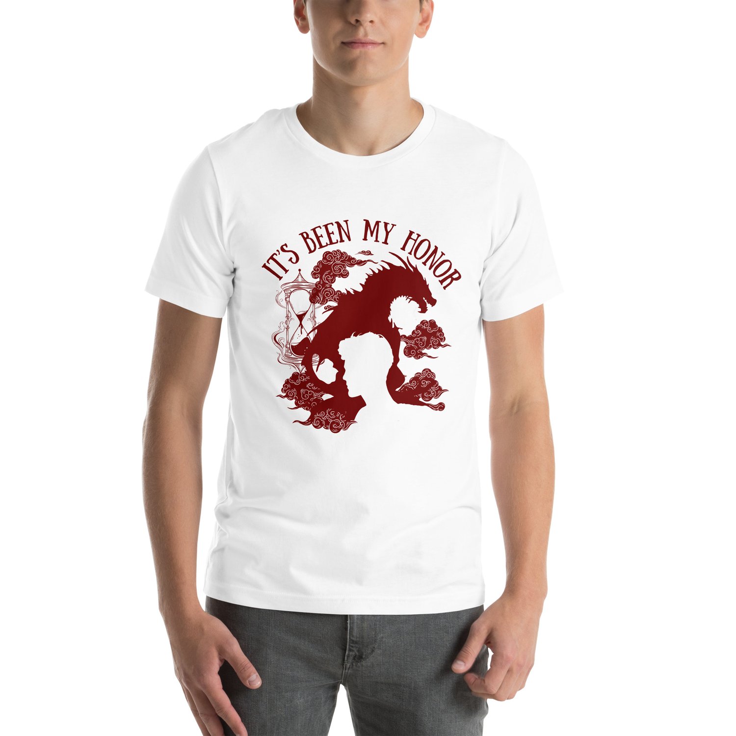 Image of Officially licensed fourth wing Liam It's been my honor Unisex t-shirt