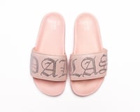 Image 1 of DALLAS PINK CRYSTAL SLIDES (NOW SHIPPING)