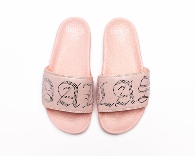 DALLAS PINK CRYSTAL SLIDES (NOW SHIPPING) | ElCHUY