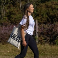 Leazes Logo Tote Bag - NATURAL