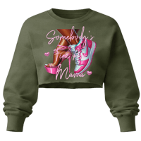 Somebody’s Fine Ass Mama Cropped Sweatshirt 