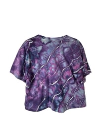 Image 5 of M Crop Tee in Purple Haze Geode Ice Dye