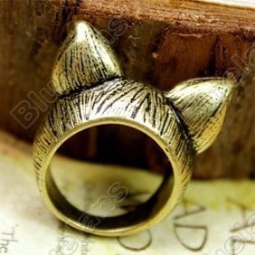 Image of Bronze Cat Ear Ring