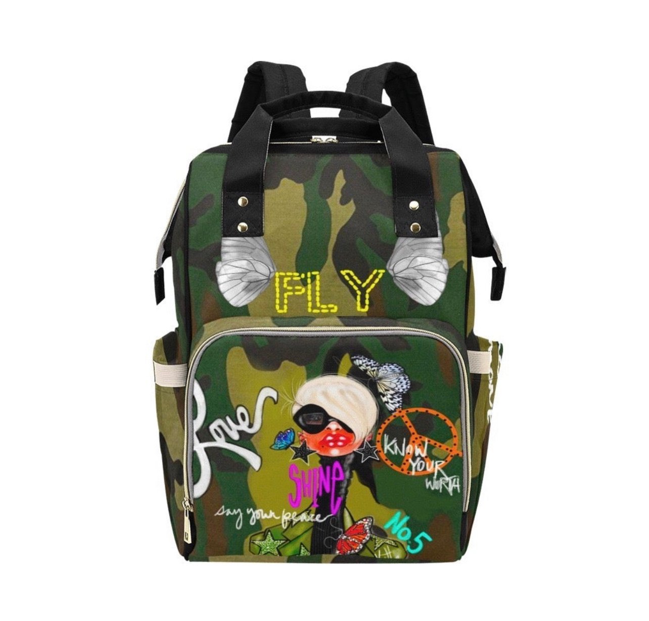 Image of THE ARTISTE CAMO BACKPACK 