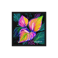 Image 1 of Anthurium Glow Framed Canvas Print