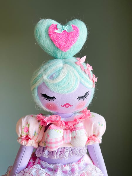 Image of RESERVED FOR AMBER Medium Art Doll Love 