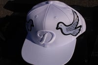 Image 2 of White pure double dove hat