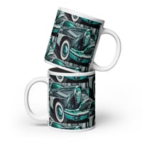 ArtxAdrienne "Artful Chevy Car" Mug - Teal Hue 20oz