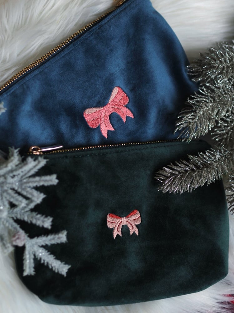 Image of Small Velvet Accessory bag - 5 colours 