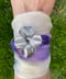 Image of Pansey Flower Hand Dyed Silk Wrap Bracelet
