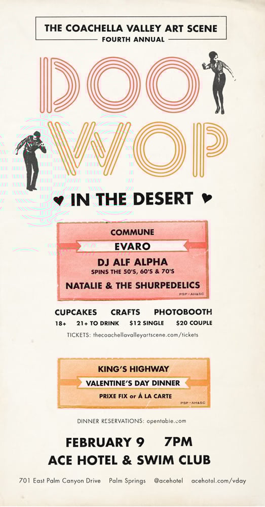 Image of DOO WOP IN THE DESERT - Couple's Ticket