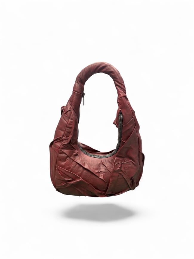 Anatomic Creased Leather Handbag