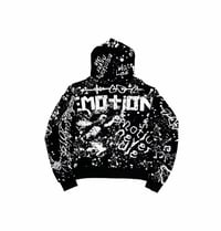 Image 2 of BLACK GRAFFITI HOODIE